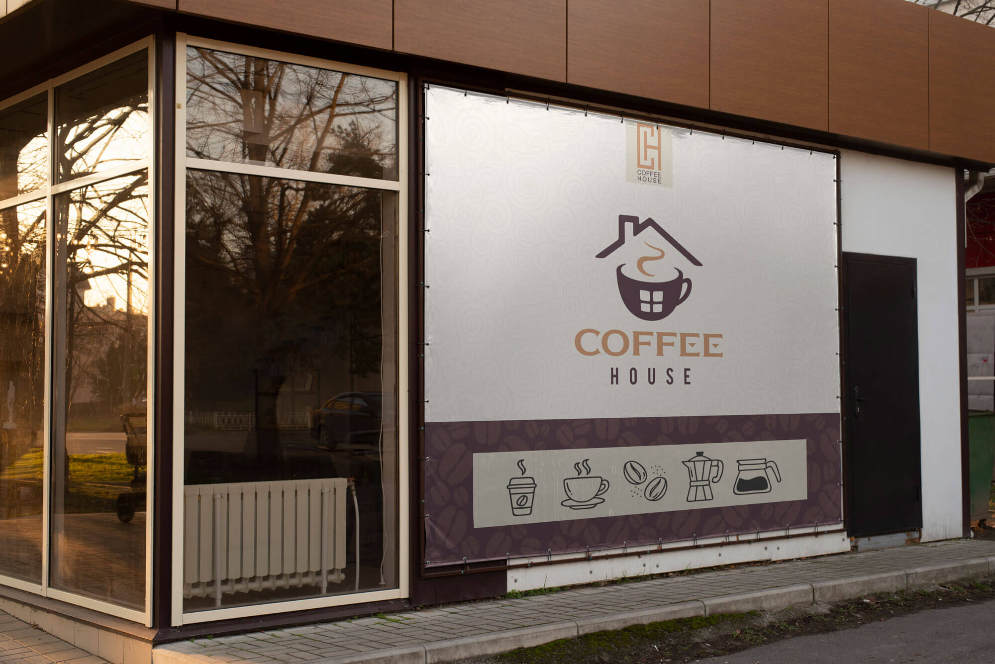 Coffee House café interior signage